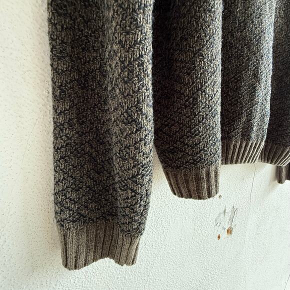 Vintage Sweater Mens L Crew Neck Pullover Two Tone Long Sleeve Eclectic Grandpa - Picture 3 of 5